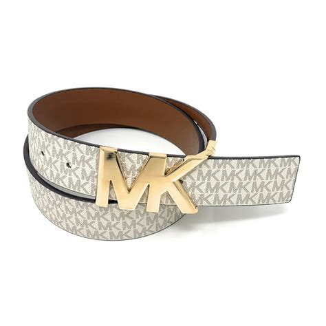 michael kors logo reversible belt|signature reversible logo buckle belt.